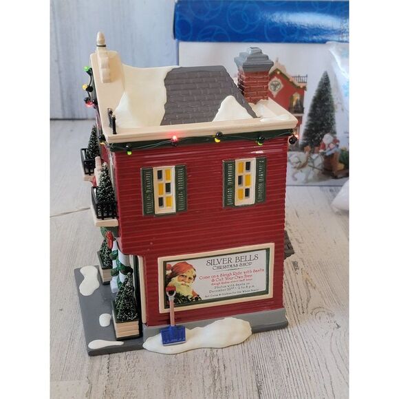 Dept 56 55040 Silver Bells Christmas Shop xmas village accessory - Picture 14 of 15